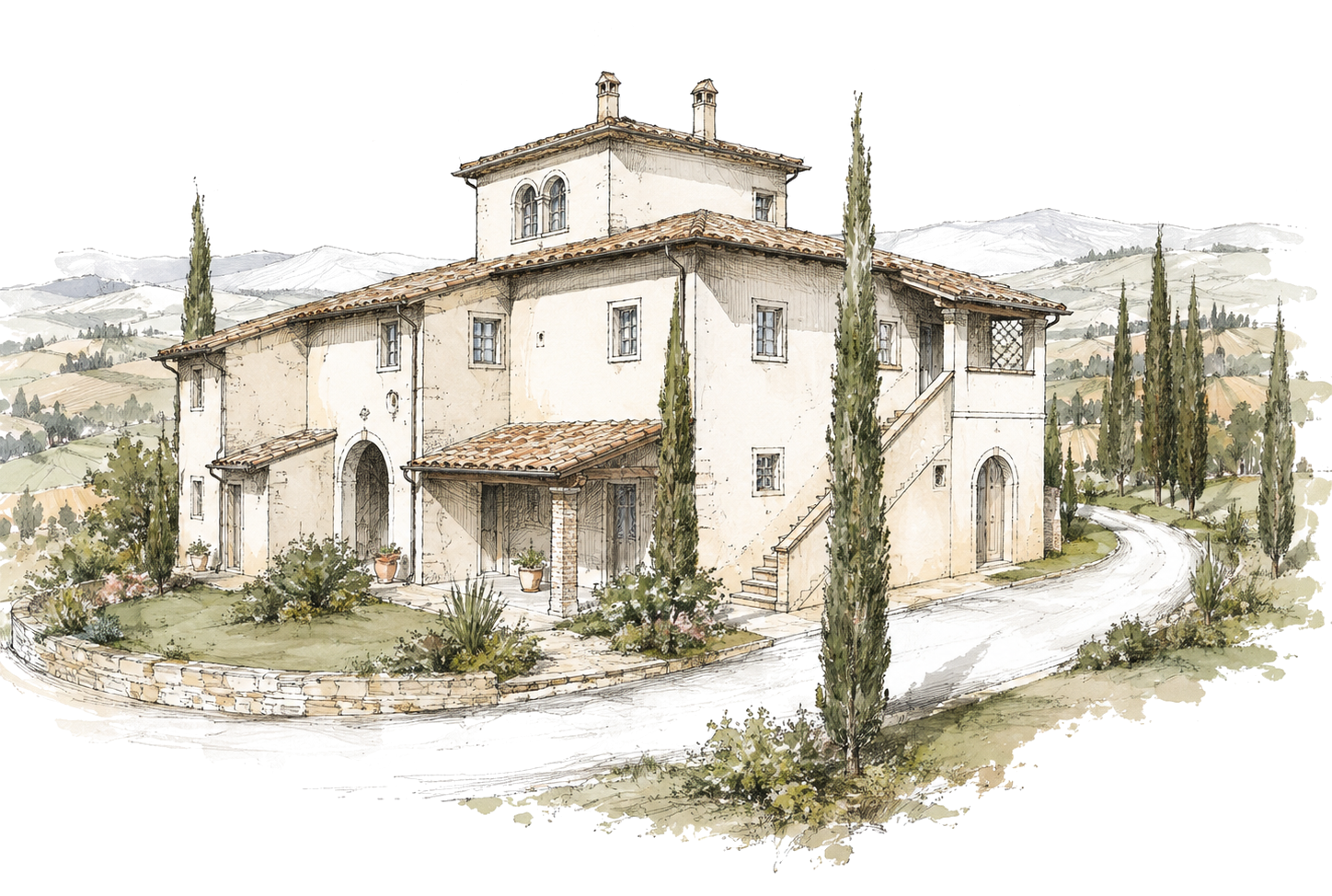Illustrated Borgo della Meliana