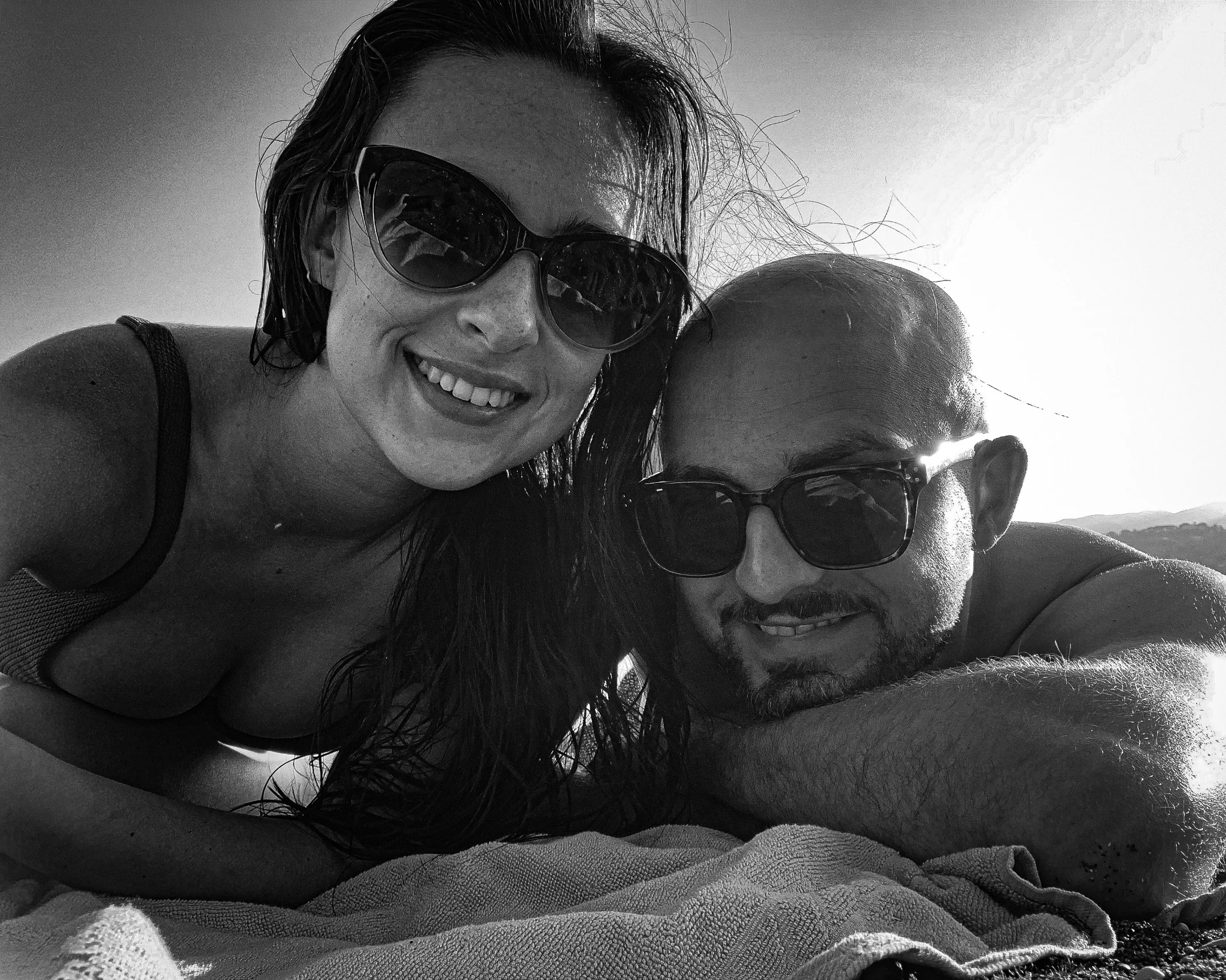 Faye and Liam relaxing together in Italy